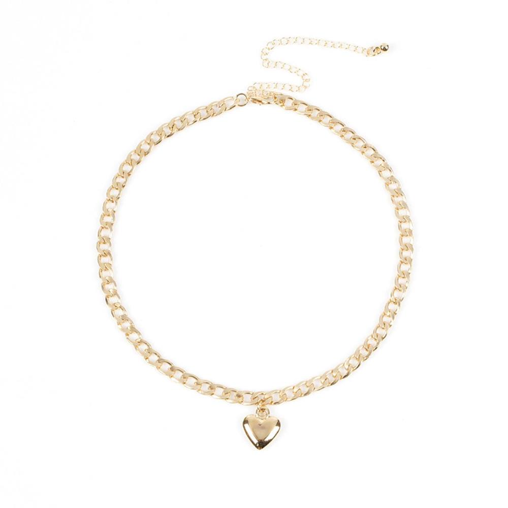 Retro Heart Pendant Necklace for Women