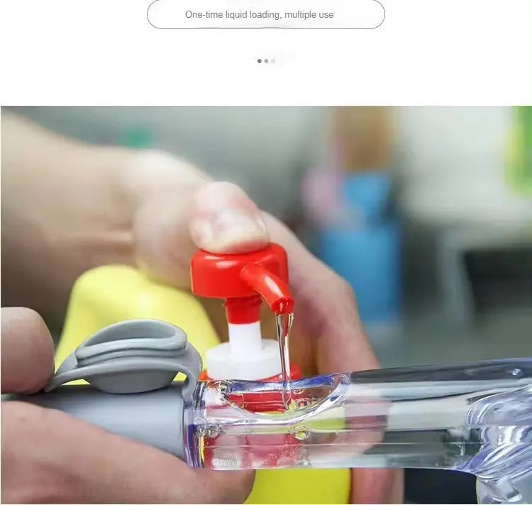 Pot Washing and Dishwashing Brush Kitchen Cleaning Brush Household Sponge Automatic Liquid Adding Pot Washing Brush
