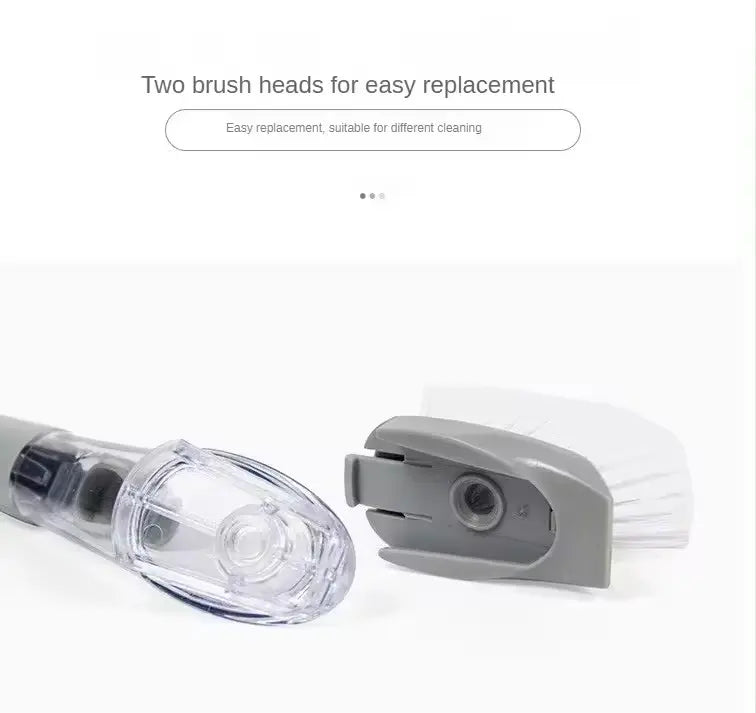Pot Washing and Dishwashing Brush Kitchen Cleaning Brush Household Sponge Automatic Liquid Adding Pot Washing Brush