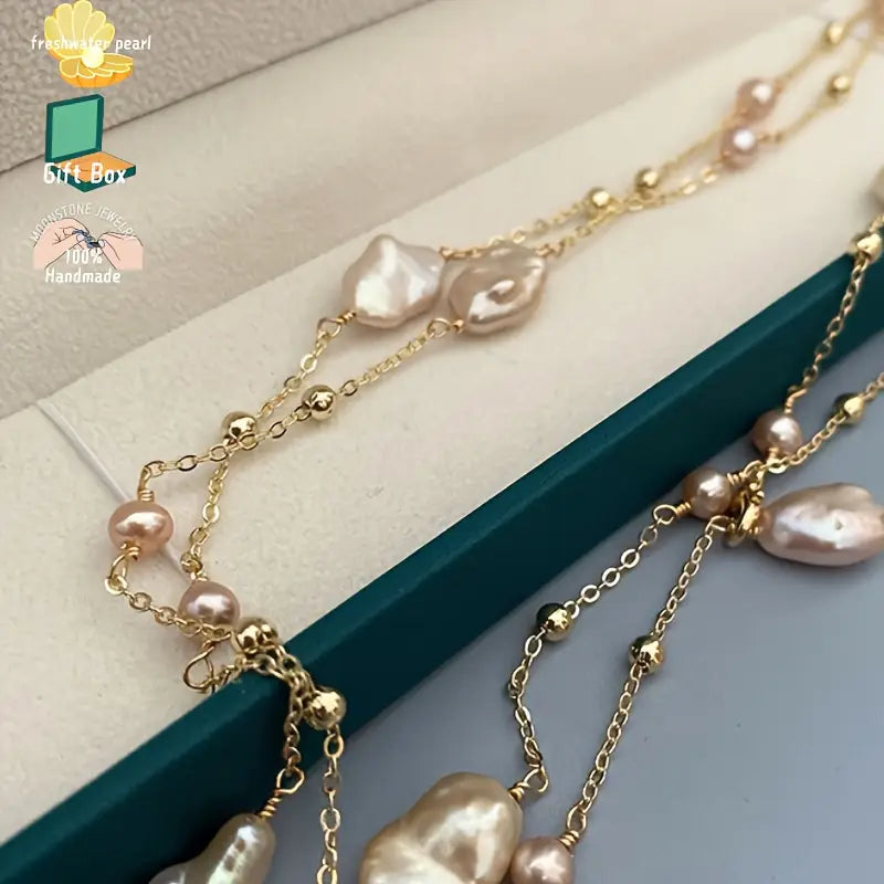 Elegant Freshwater Freshwater Pearls Long Necklace