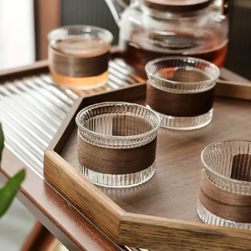 High-end Glass Teapot with Handle