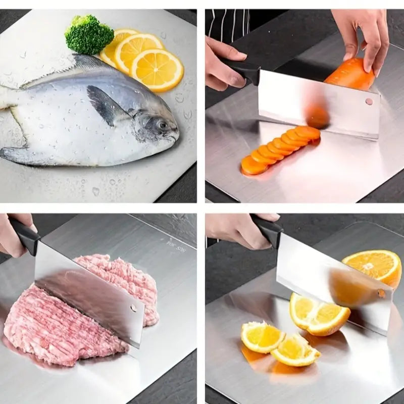 3-Pack Stainless Steel Cutting Boards