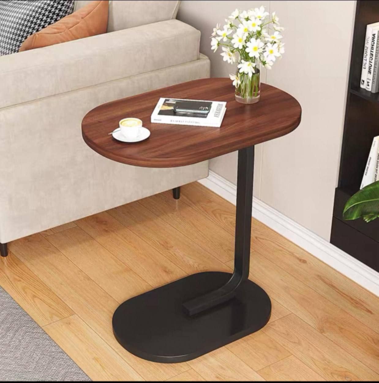 Side Table Modern Small Table with Space Saving Design
