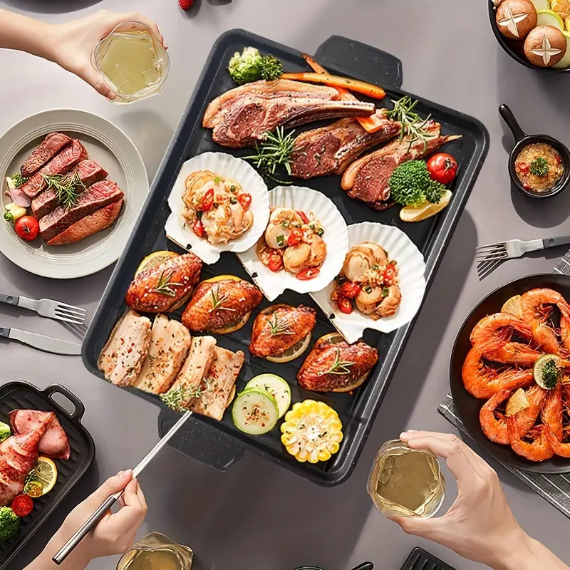 Multifunctional Non-Stick Smokeless Grill Pan