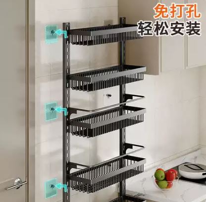 Spice Rack Organizer with Door Hook