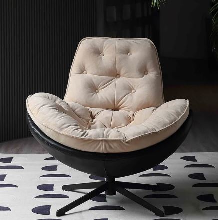 Designer single swivel chair living room sofa balcony leisure chair