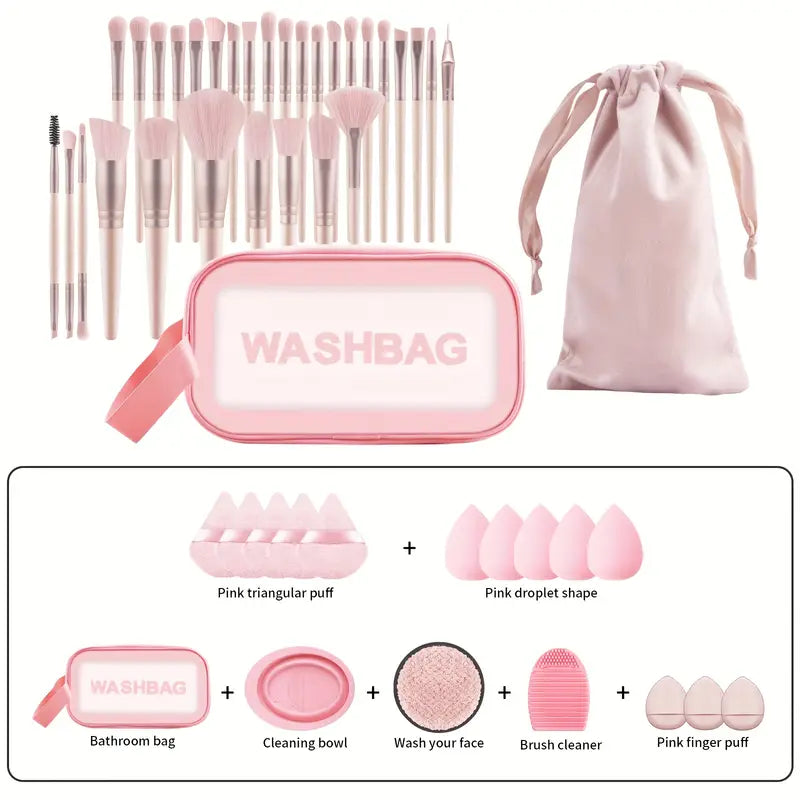 48pcs Professional Makeup Tool Set 30 Full-Face