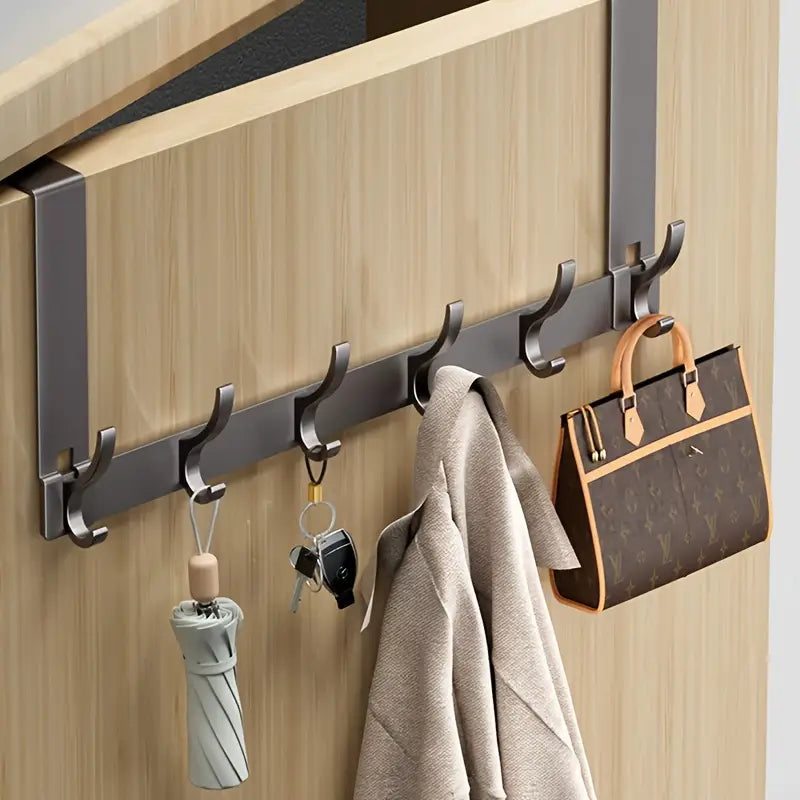 Easy-Install Space Aluminum Over-the-Door Hook