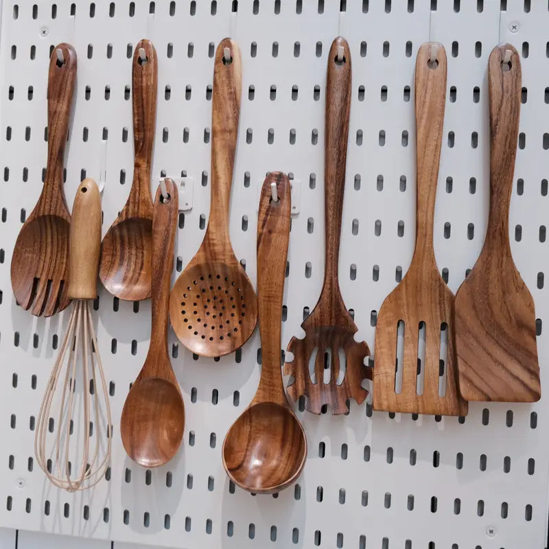 9pcs Curved Square Spatula