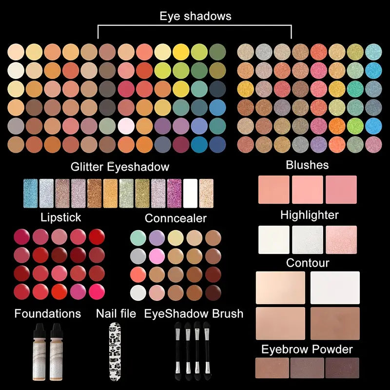 120-Color Matte & Highlight Eyeshadow