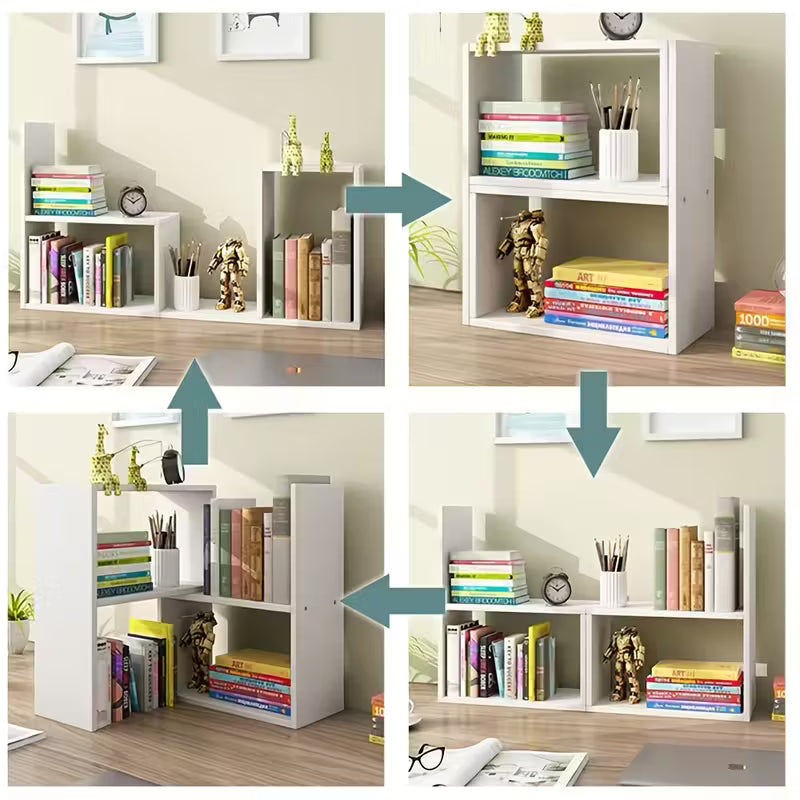 1pc Adjustable And Retractable Desktop Storage Rack