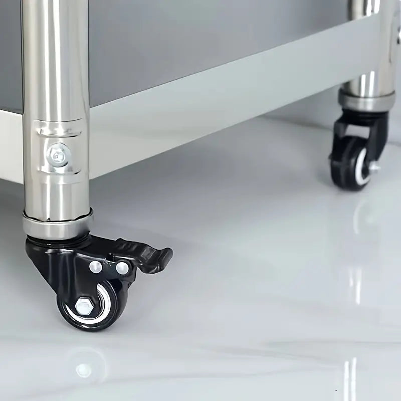 Heavy-Duty Stainless Steel Double Layer Kitchen