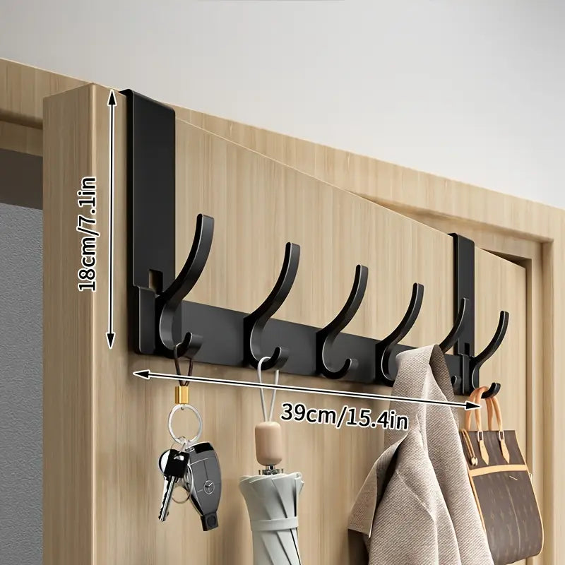 Easy-Install Space Aluminum Over-the-Door Hook