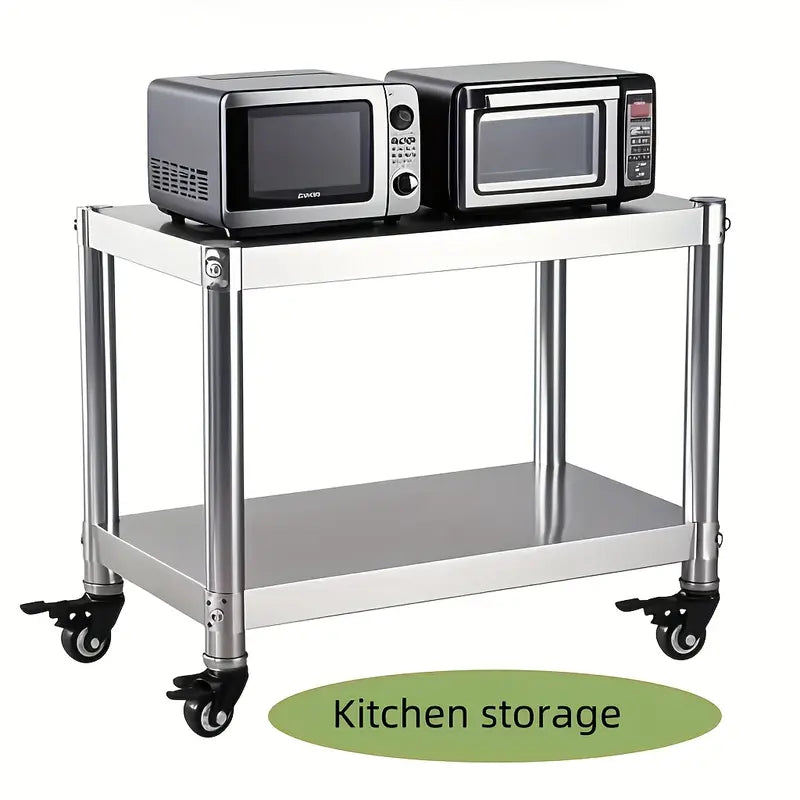 Heavy-Duty Stainless Steel Double Layer Kitchen