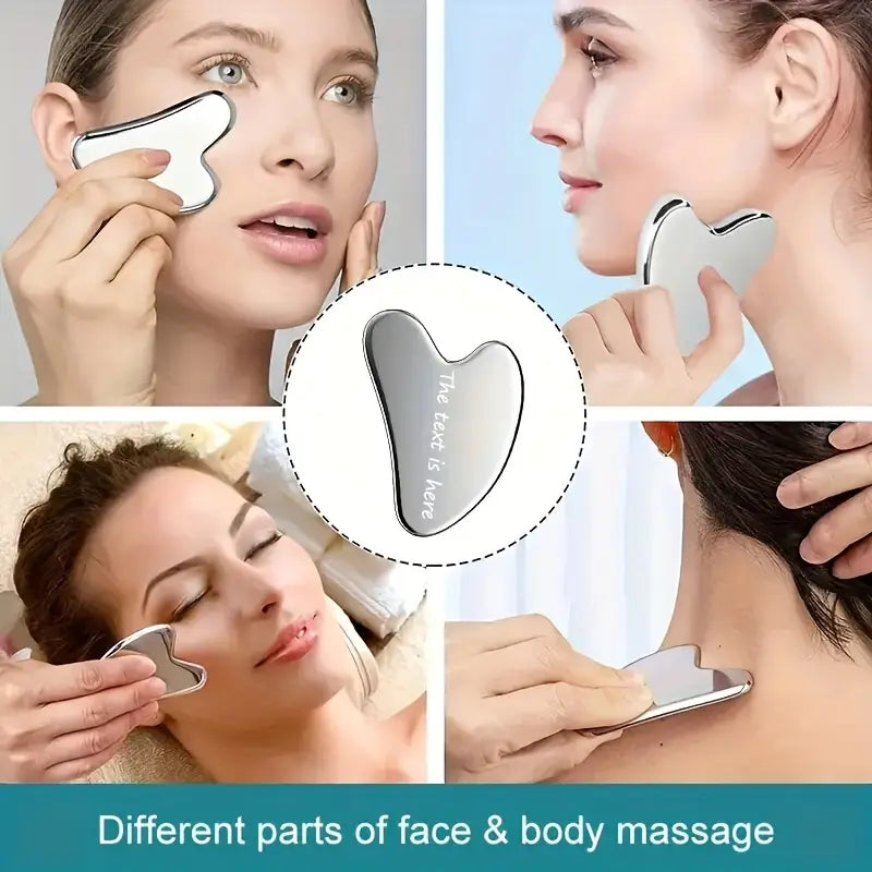 5pcs Customizable Stainless Steel Facial & Body Massage Tools