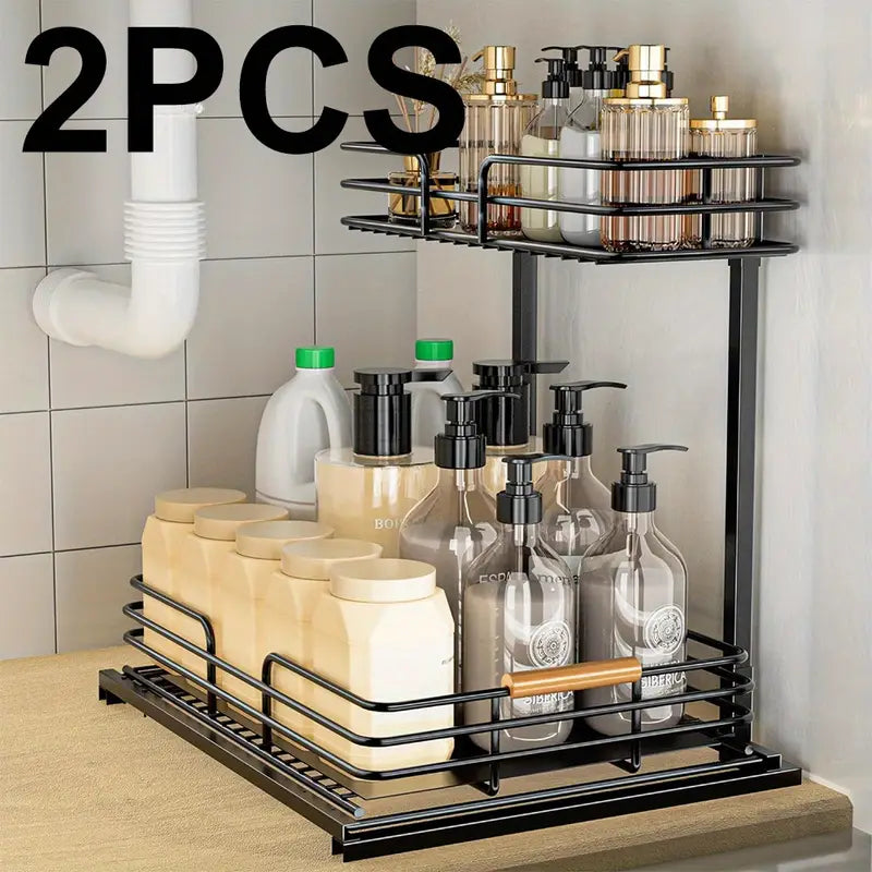 1pc Metal Under-Sink Organizer,
