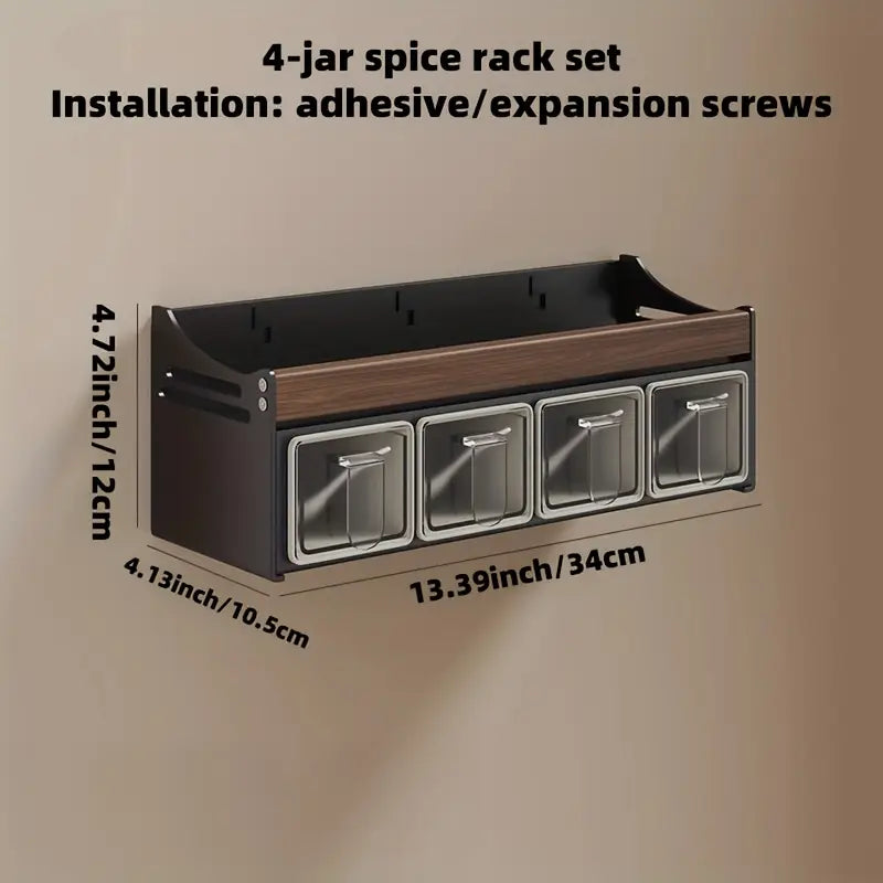 Morotel 1pc Walnut + Space Aluminum Material Kitchen