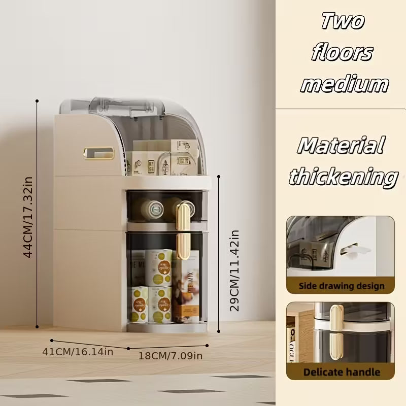 Versatile Multi-Layer Slim Storage Cabinet