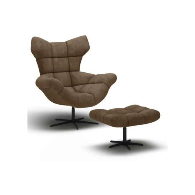 Brown Swivel Armchair