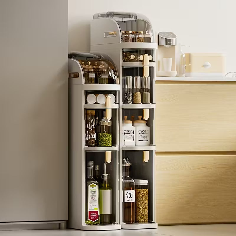 Versatile Multi-Layer Slim Storage Cabinet