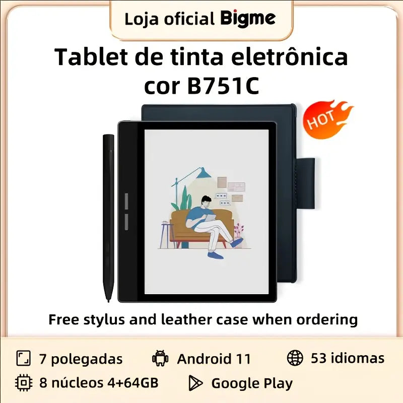 Bigme B751C E-Reader, 7-Inch