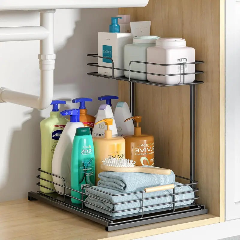 1pc Metal Under-Sink Organizer,