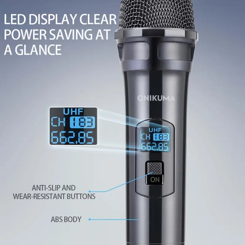 Professional KTV Microphone with Universal Wireless Capabilities