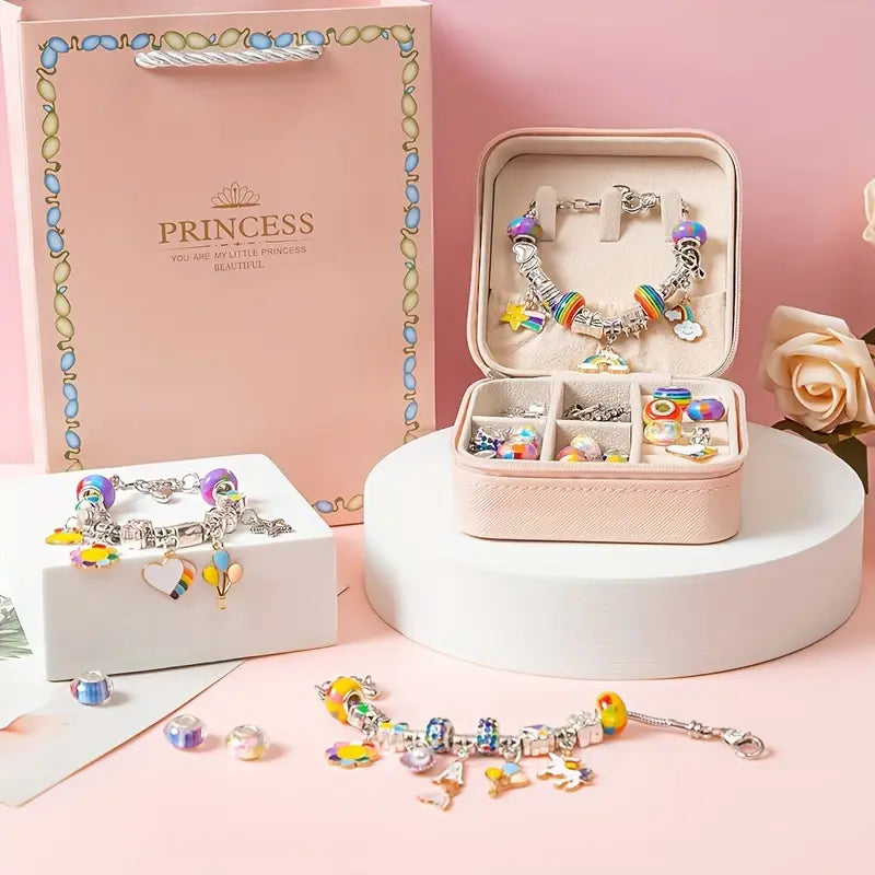 DIY Beaded Bracelet Making Kit for Girls