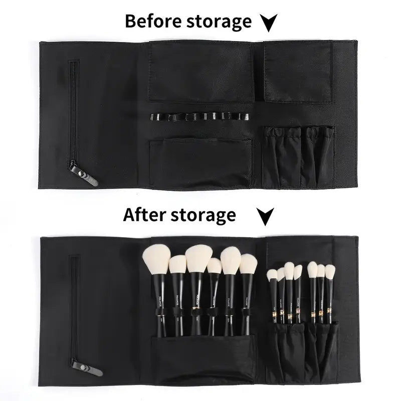 MAANGE 15pcs Professional Makeup Kit Include 13pcs Double-ended Makeup