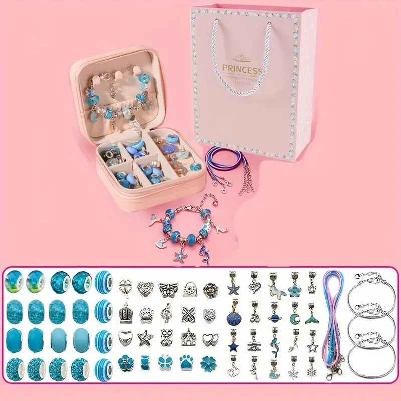 DIY Beaded Bracelet Making Kit for Girls