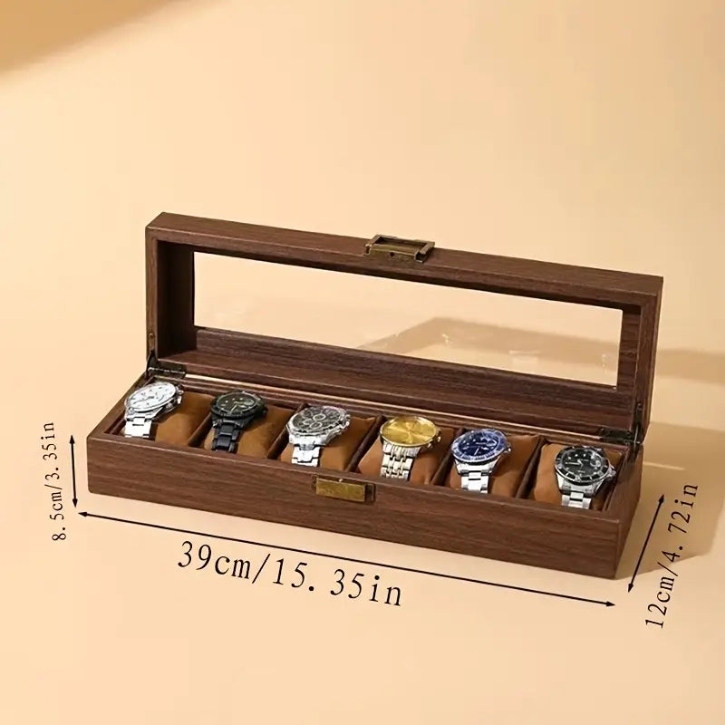 Two Layers 12 Slot Personalized Men'S Watch Box