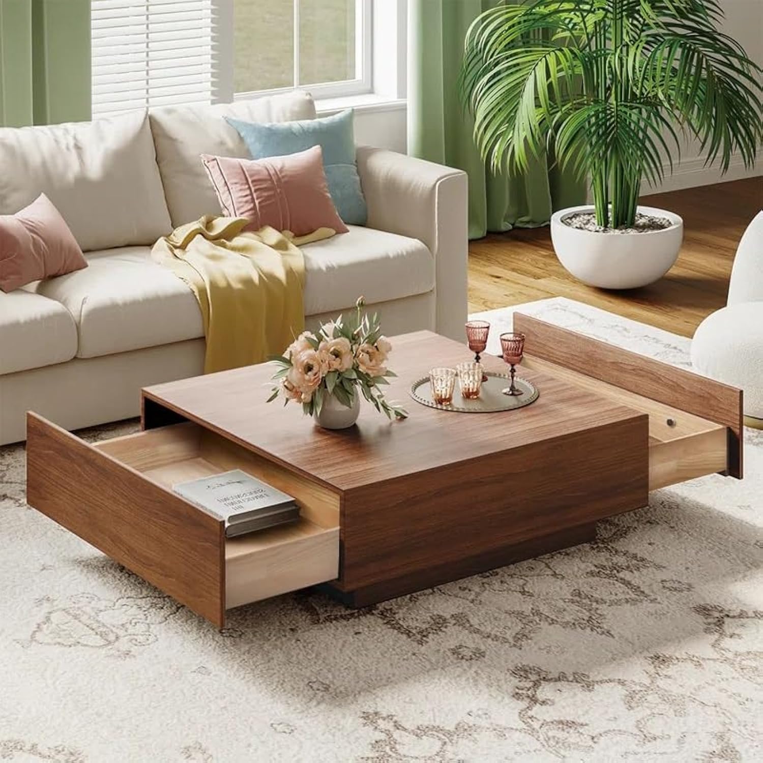 Vinci Coffee Table 100 cm, NCT196, Fabric