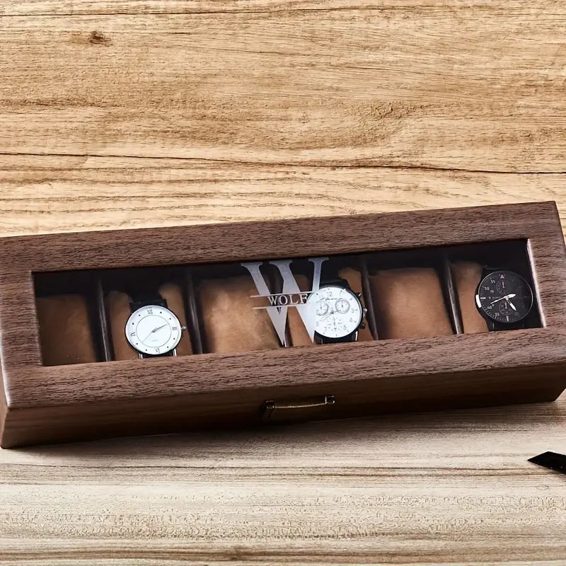 Two Layers 12 Slot Personalized Men'S Watch Box