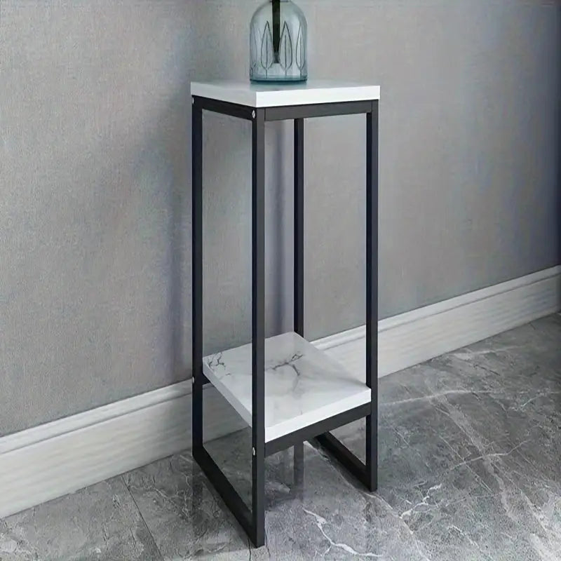 1pc 2 Layers Flower Shelf Storage Shelf Simple Office Bedroom