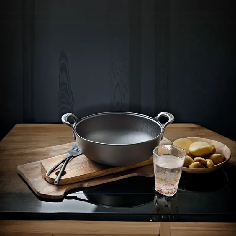 2-Color Options Ultimate Cast Iron Dutch Oven with Dual Handles