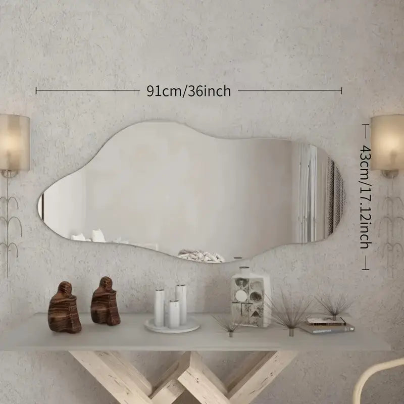 Large Irregular Acrylic Wall Mirror