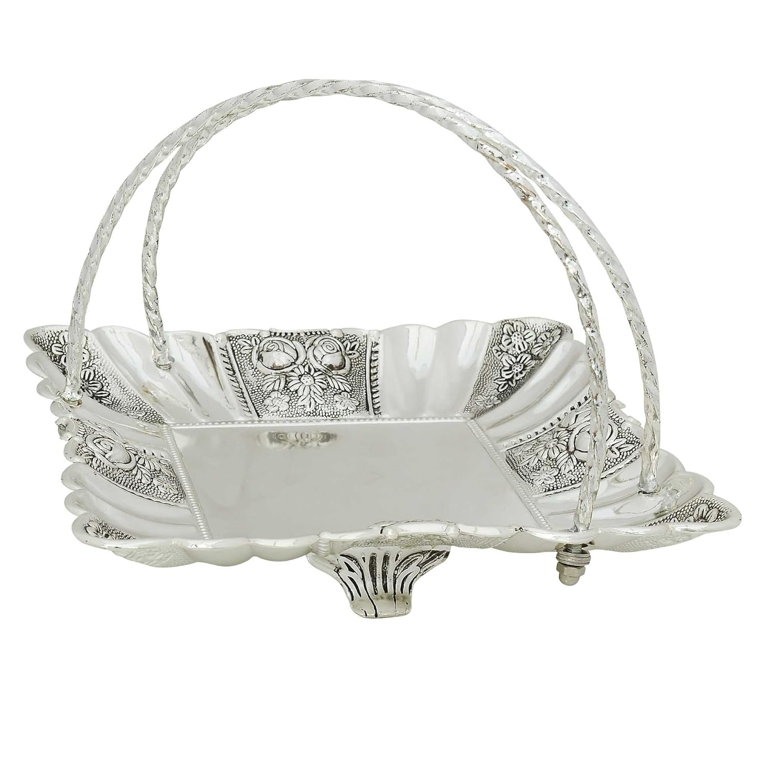Royal Serving Tray in Silver for Mouth freshener, Sweets