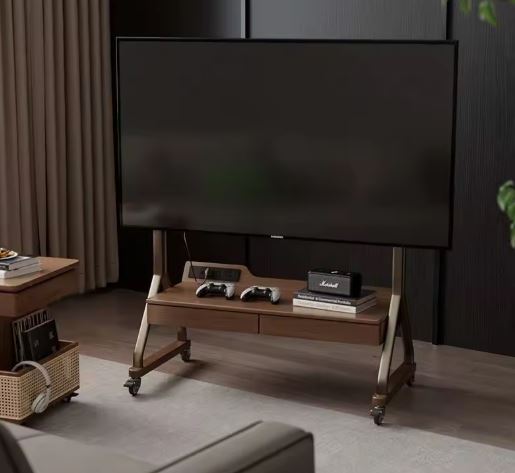Solid wood, home, removable TV cabinet, living room, small apartment, modern, simple, floor to ceiling, storage, TV stand