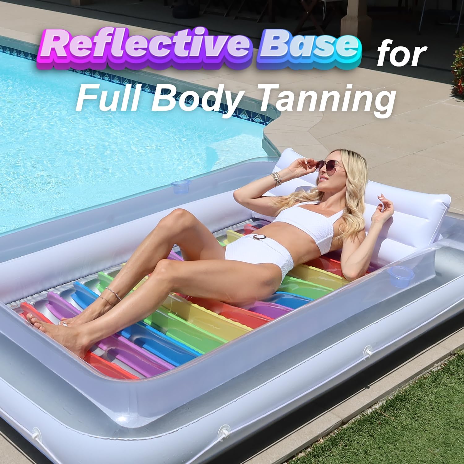 XL Inflatable Pool - Electric Pump Included