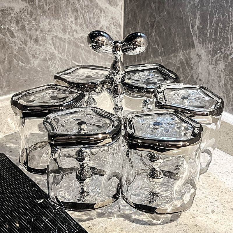 Set of 200 ml glasses, glass, 7 pcs.