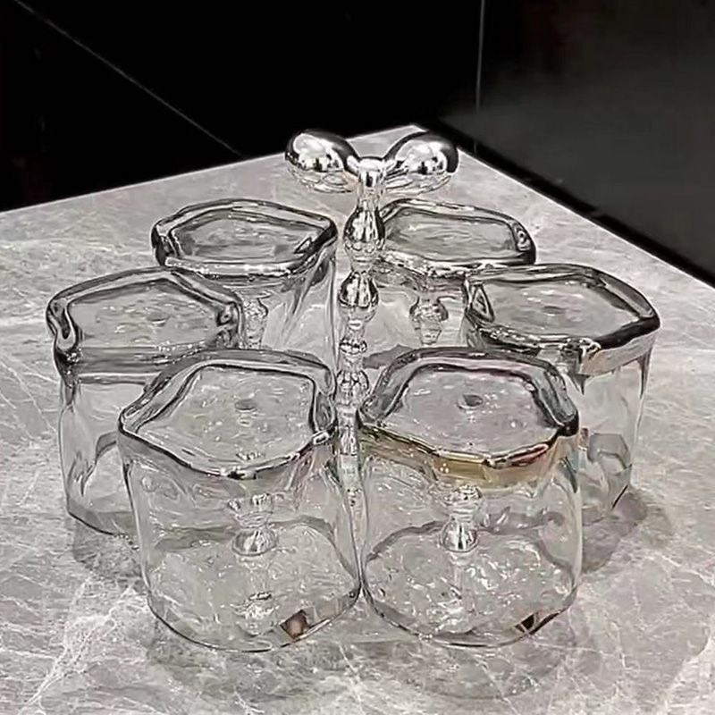 Set of 200 ml glasses, glass, 7 pcs.
