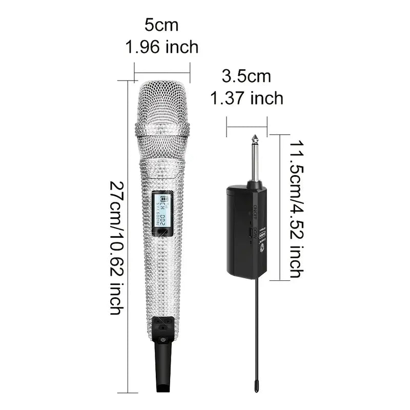 Sparkling Diamond Microphone SKM9000 Pro Singer Crystal
