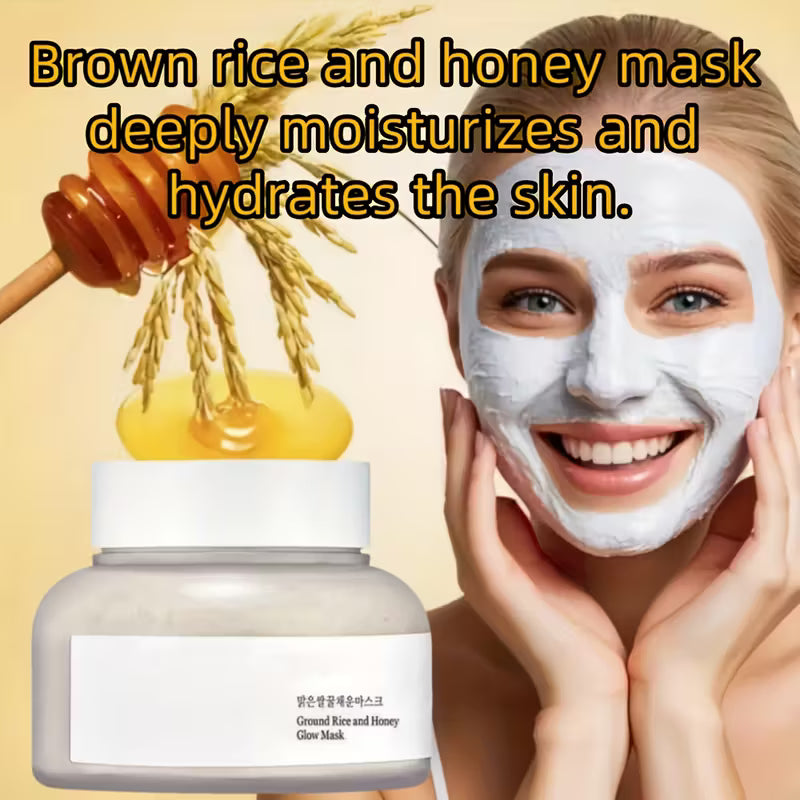 150g Gentle Rice Honey Facial Mask with Hyaluronic Acid &amp; Glycerin