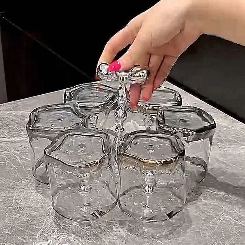 Set of 200 ml glasses, glass, 7 pcs.