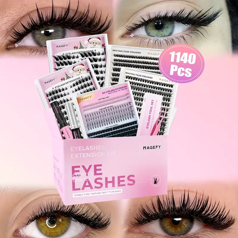 MAGEFY Clusters Eyelash Extension Gift Set