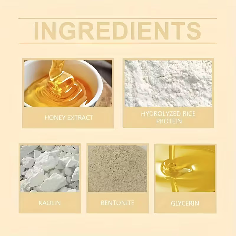 150g Gentle Rice Honey Facial Mask with Hyaluronic Acid &amp; Glycerin