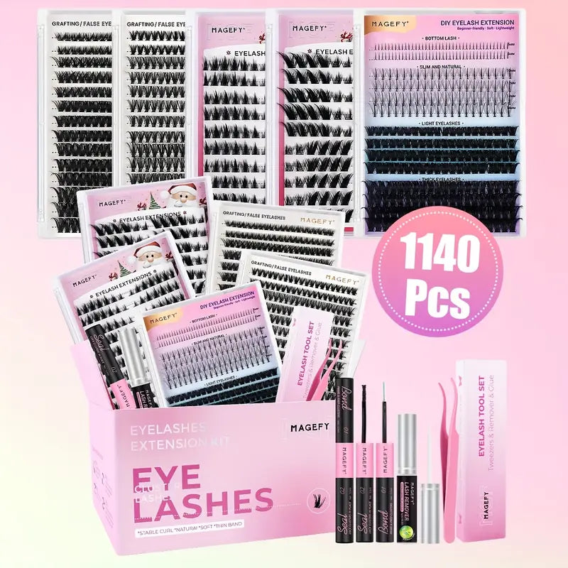 MAGEFY Clusters Eyelash Extension Gift Set