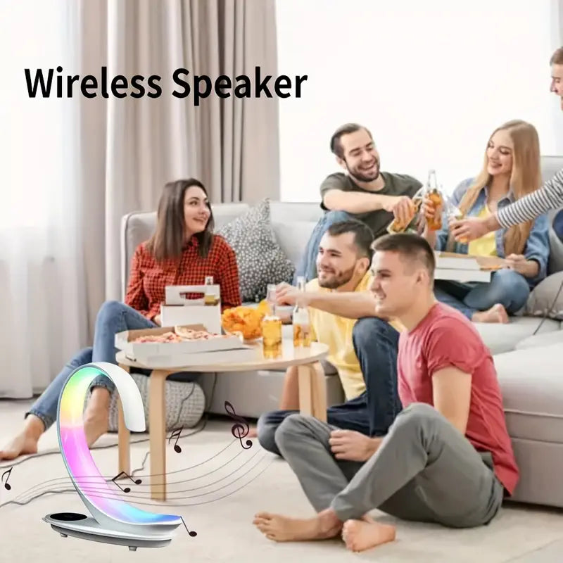 Multifunctional Music Bedside Lamp with Wireless Charger
