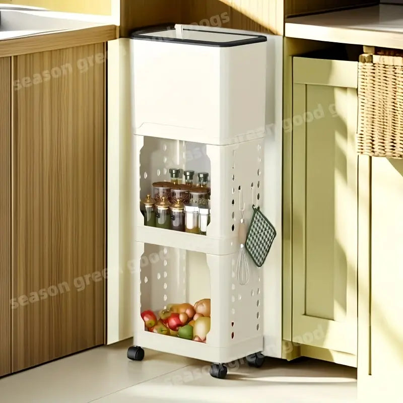 3/2/1-Tier Kitchen Multi-Purpose Mobile Storage Rack