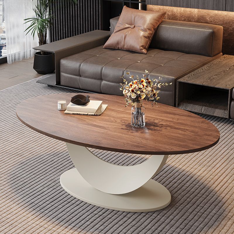 Oblong Wooden Board Game Coffee Table